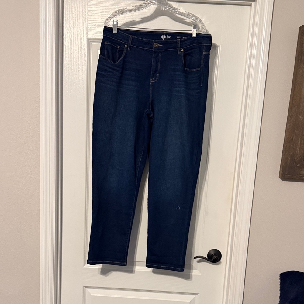 Style & Co. Dark Blue Straight Leg Jeans